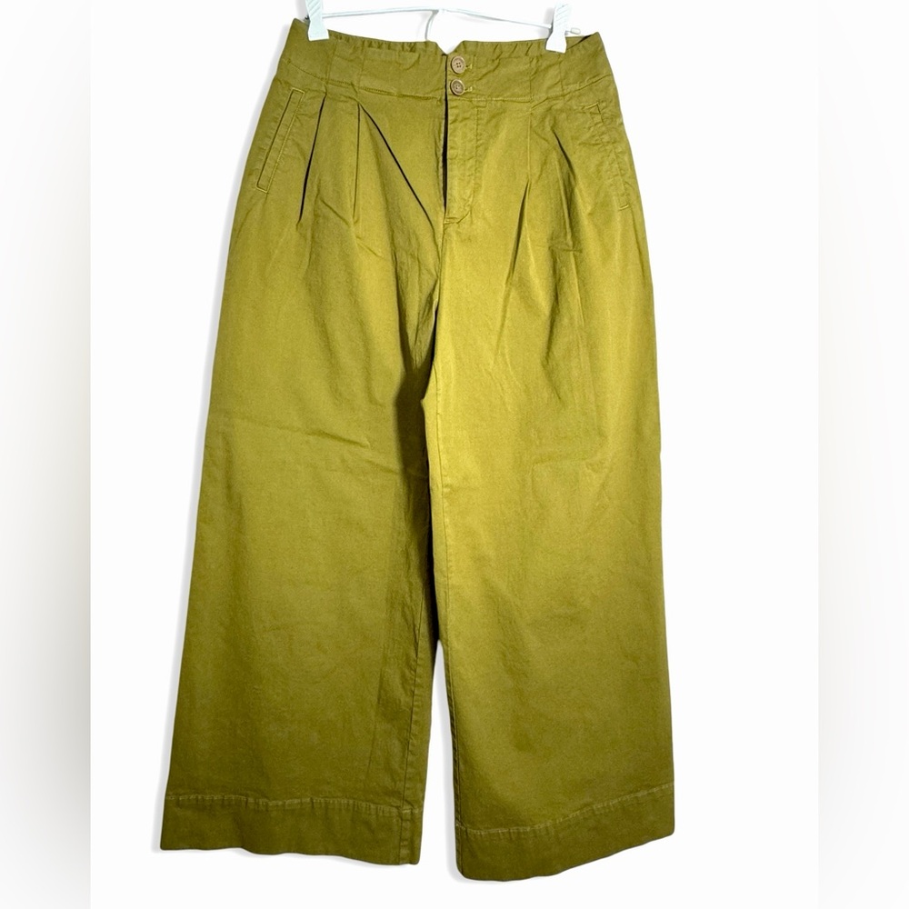 MAEVE by ANTHROPOLOGIE Women's Twill Wide Leg Pants